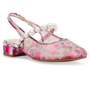 BETSEY JOHNSON Evey Girls Pink Slingback pump, Size 5 NWOT